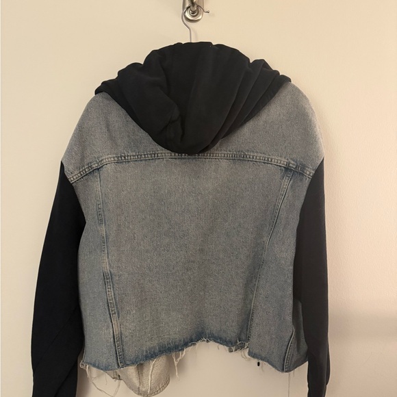 All Saints Women's Milena Hooded Jacket in Indigo Blue - Picture 2 of 3